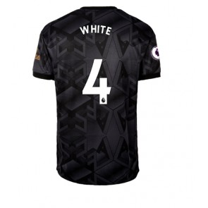 Arsenal Benjamin White #4 Bortatröja 2022-23 Korta ärmar